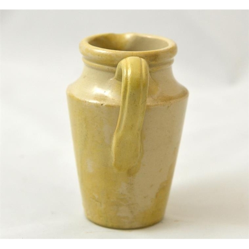 502 - A small blue print cream jar from the Cirencester Creamery 9.5cm high.