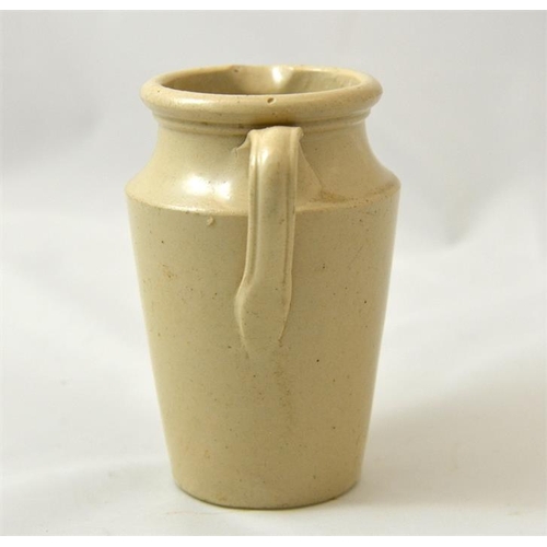 503 - A large blue print cream jar from the Cirencester Creamery 12cm high.