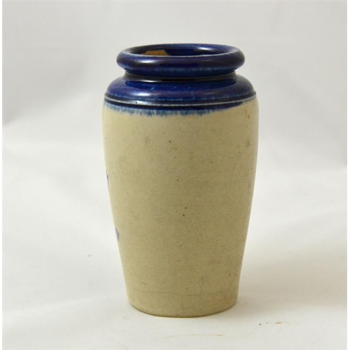 508 - A blue top cream pot from A Massey & Sons Ltd Glasgow 11cm high.