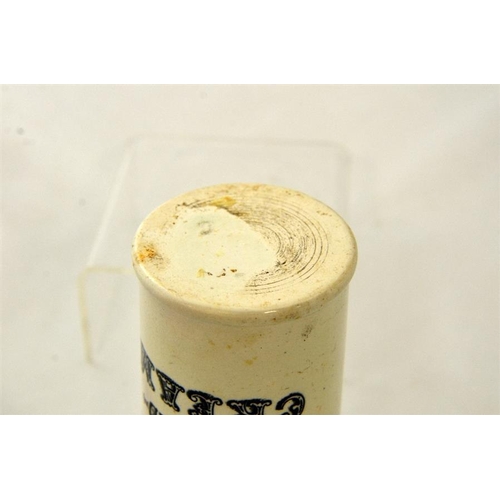 553 - A cylinder cream pot from the Reform Dairy Birmingham 12cm high.