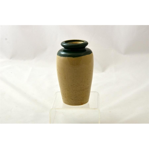 556 - A large green top cream pot from the Vee-Dee Dairy Co 13cm high.