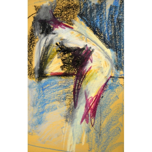 393 - Hetty van der Linden (Dutch, Contemporary), Life studies, pastel, a set of four, signed, 64cm x 40cm... 