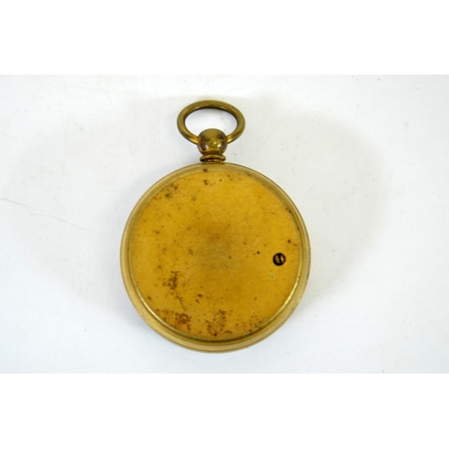 94 - T Cooke and Sons pocket barometer, gilt brass with silvered dial, 31 Southampton Streeet, Strand, Lo... 