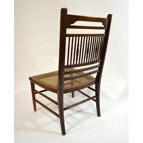 145 - E W Godwin for William A & S Smee, an Aesthetic Movement walnut chair, in the Anglo Japanese style, ... 