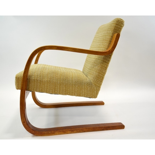 188 - Alvar Aalto for Finmar, a model 34/402 bentwood armchair, designed circa 1933, laminated birch with ... 