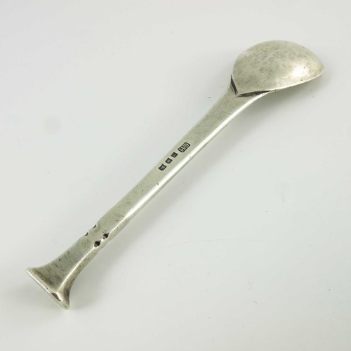 102 - George Hart for Guild of Handicraft, an Arts and Crafts silver spoon, London 1954, rectangular secti... 