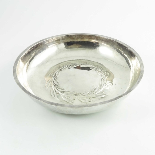 99 - Duchess of Sutherland Cripple Guild, an Arts and Crafts electroplated deep dish, circa 1902-1922, st... 