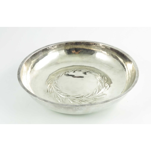 99 - Duchess of Sutherland Cripple Guild, an Arts and Crafts electroplated deep dish, circa 1902-1922, st... 