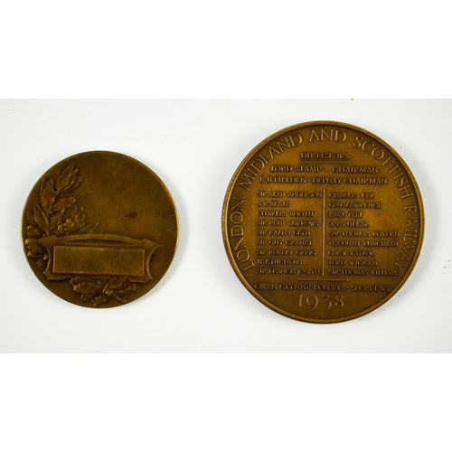 216 - Railwayana, London and Birmingham Railway Centenary Medal 1838 - 1938, bronze 1938, by J. Pinches, E... 