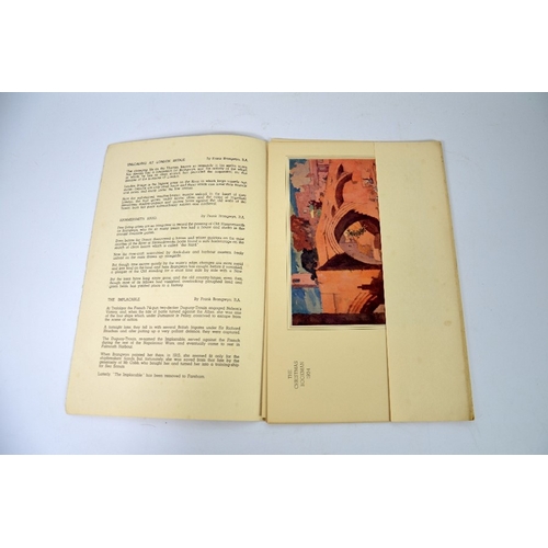 285 - Frank Brangwyn, An English Portfolio, 1934, London: Hodder and Stoughton, The Bookman, six colour pr... 