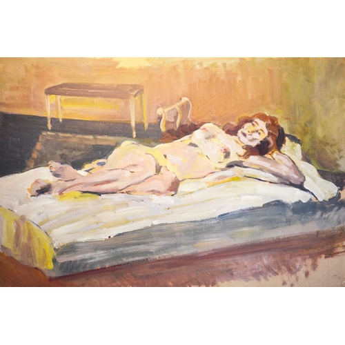 344 - British School (20th century), Portfolio of Ten Nudes, unsigned, 64cm x 50cm largest, unframed (10)