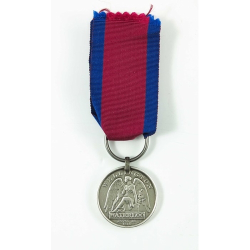 637 - Waterloo 1815 medal, possibly Surgeon William Chambers or Deputy Assistant Commissariat Chambers, 18... 