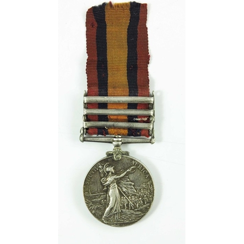 644 - Queen's South Africa 1899-1902 medal, Frederick Burton, Army Service Corps, 3 clasps, Cape Colony, S... 