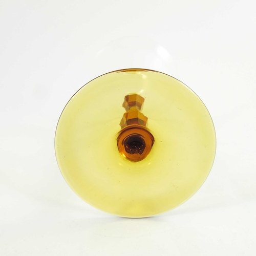 712 - Josef Hoffmann for Wiener Werkstatte, a Secessionist Bamboo cocktail or liqueur glass, designed 1922... 