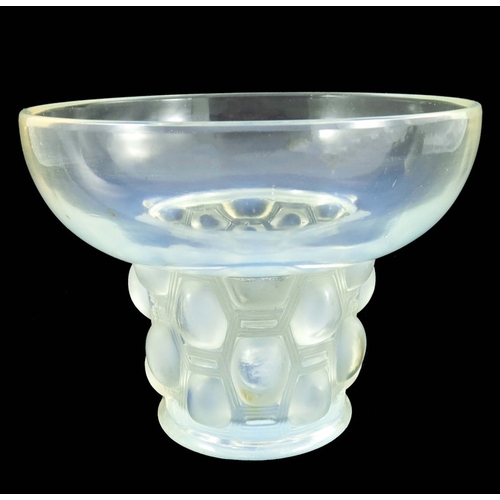 732 - Rene Lalique, a Chamonix glass vase, model 1090, designed circa 1933, opalescent, acid mark R Laliqu... 