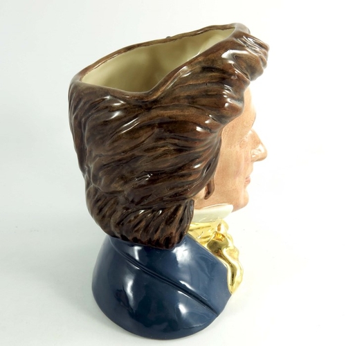 837 - A Royal Doulton large character jug, Chopin, silver and gold highlights colourway, Property of Royal... 