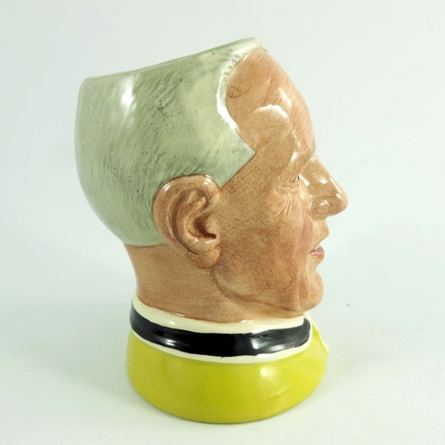 857 - A Royal Doulton medium character jug, Bill Shankley, yellow colourway, not produced for sale Royal D... 