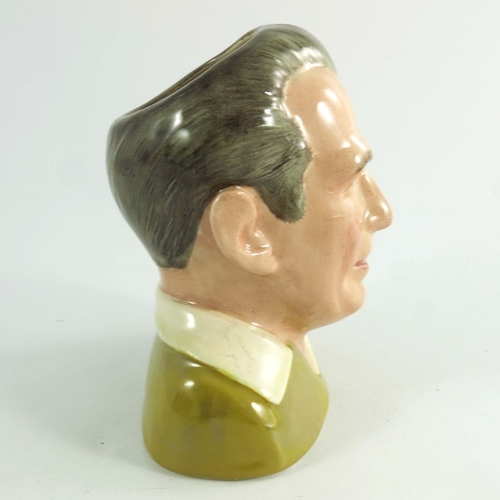 858 - A Royal Doulton small character jug, Sir Stanley Matthews, yellow colourway, not produced for resale... 