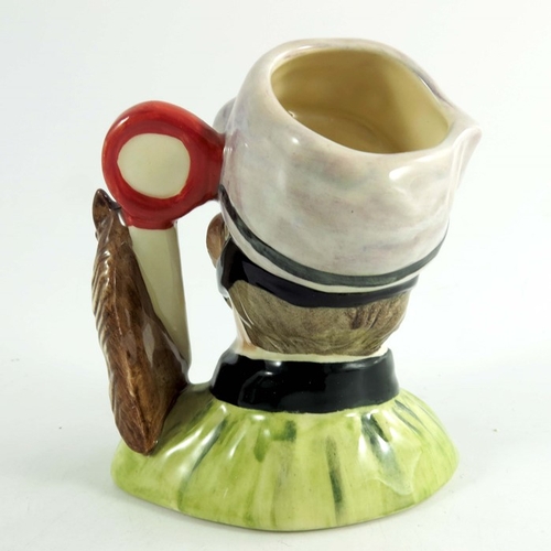 874 - A Royal Doulton small character jug, Jockey, design sample Property of Royal Doulton marks