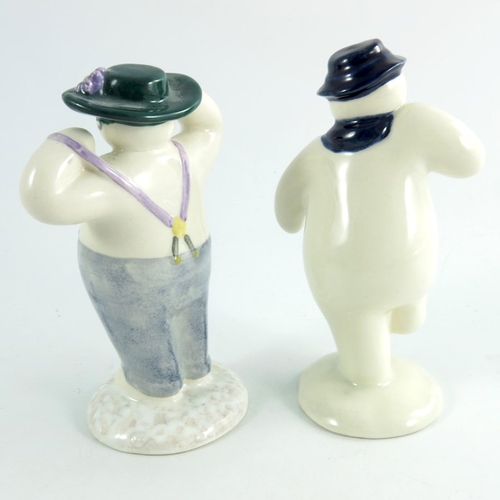 925 - Two Royal Doulton snowmen figures, Stylish and The Snowman,both colourways, property of Royal Doulto... 