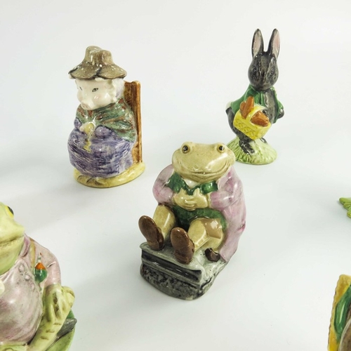 941 - A group of ten Beswick and Royal Albert Beatrix Potter figures, brown backstamps, printed marks (10)