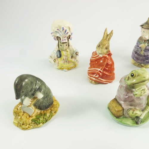 941 - A group of ten Beswick and Royal Albert Beatrix Potter figures, brown backstamps, printed marks (10)