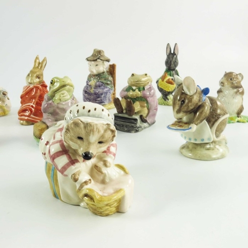 941 - A group of ten Beswick and Royal Albert Beatrix Potter figures, brown backstamps, printed marks (10)