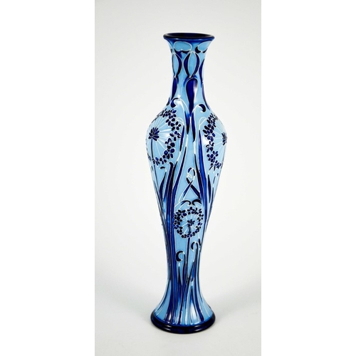 1049 - Carole Lovett for Moorcroft, a Leila vase, 2003, elongated slender baluster form, impressed marks, 3... 