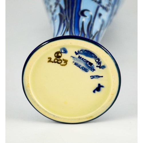 1049 - Carole Lovett for Moorcroft, a Leila vase, 2003, elongated slender baluster form, impressed marks, 3... 