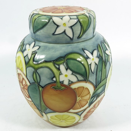 1057 - Jeanne McDougall for Moorcroft, a Florida ginger jar and cover, circa 1998, 20.5cm high