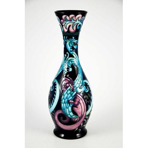 1059 - Kerry Goodwin for Moorcroft, an Amphisbaena limited edition vase, 2006, elongated baluster form, 6 o... 