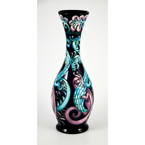 1059 - Kerry Goodwin for Moorcroft, an Amphisbaena limited edition vase, 2006, elongated baluster form, 6 o... 