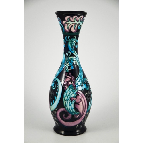 1059 - Kerry Goodwin for Moorcroft, an Amphisbaena limited edition vase, 2006, elongated baluster form, 6 o... 