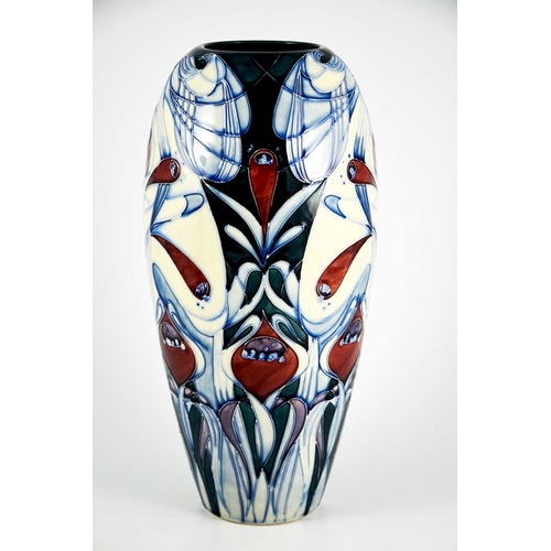 1068 - Emma Bossons for Moorcroft, a Spirit of Liberty limited edition vase, 2001, ovoid form, 81 of 200, i... 