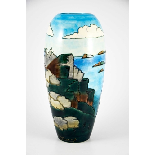 1078 - Walter Moorcroft, a Rock of Ages limited edition vase, 1998, elongated ovoid form, 11 of 50, impress... 