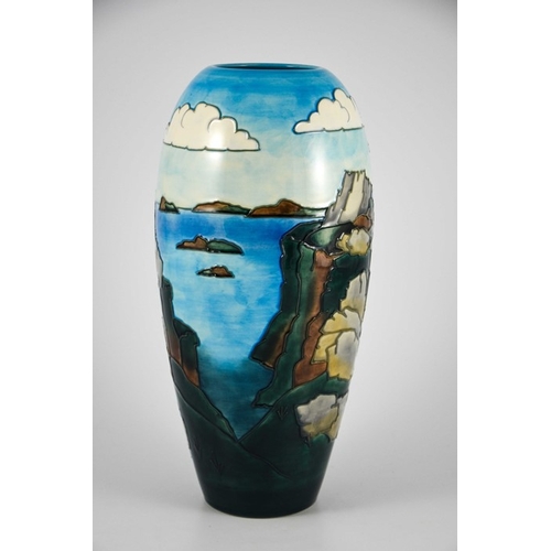 1078 - Walter Moorcroft, a Rock of Ages limited edition vase, 1998, elongated ovoid form, 11 of 50, impress... 