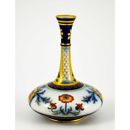 1096 - William Moorcroft for James MacIntyre, an Aurelian Poppy vase, circa 1897, ships decanter form with ... 