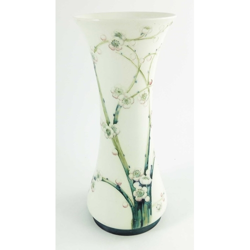 1117 - William Moorcroft for liberty, a Prunus vase, circa 1908, a waisted form, impressed and painted mark... 