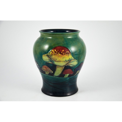 1128 - William Moorcroft, a Claremont vase, circa 1920, inverse baluster form, impressed marks and undergla... 