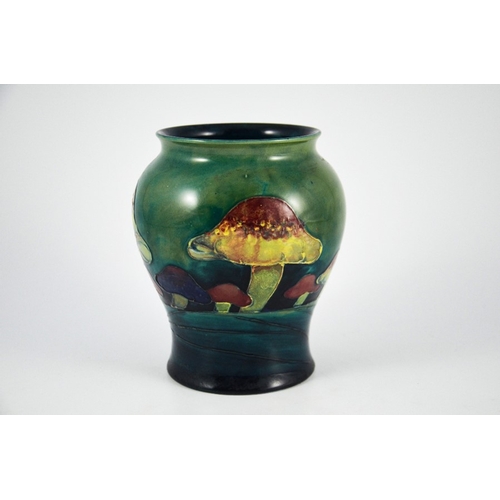 1128 - William Moorcroft, a Claremont vase, circa 1920, inverse baluster form, impressed marks and undergla... 