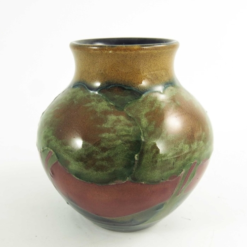 1149 - William Moorcroft, a small Eventide vase, circa 1925, ovoid baluster form, impressed marks and under... 