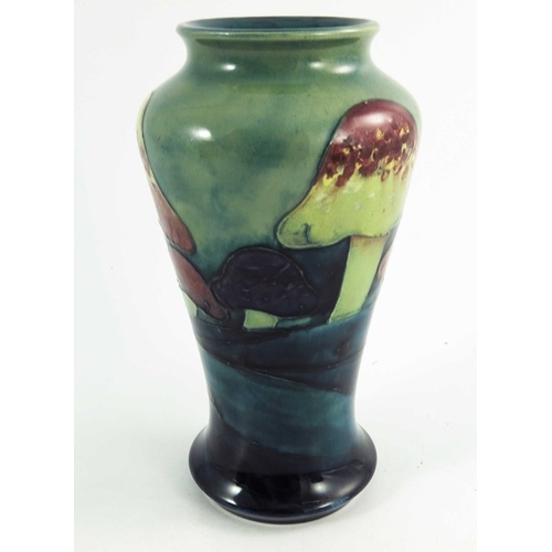 1154 - William Moorcroft, a Claremont toadstool vase, circa 1920, shouldered baluster form, impressed and p... 