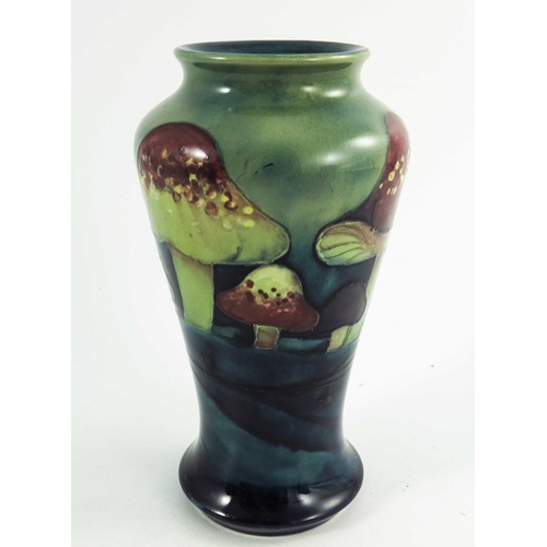 1154 - William Moorcroft, a Claremont toadstool vase, circa 1920, shouldered baluster form, impressed and p... 