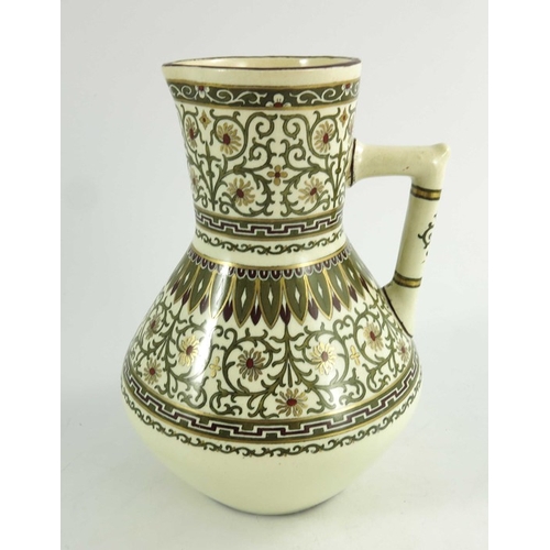 1183 - A Minton Aesthetic Period Jug in the style of Christopher Dresser, circa 1870, decorated in stylised... 