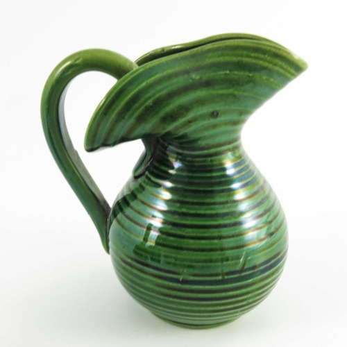 1184 - After Christopher Dresser, majolica glazed art pottery including Watcombe conical jug, Aller Vale go... 