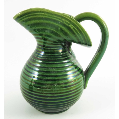 1184 - After Christopher Dresser, majolica glazed art pottery including Watcombe conical jug, Aller Vale go... 