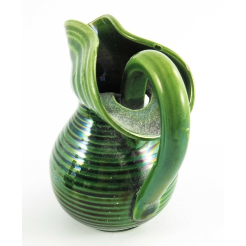 1184 - After Christopher Dresser, majolica glazed art pottery including Watcombe conical jug, Aller Vale go... 