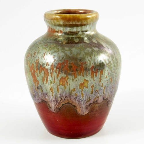 1317 - Eric Bridges for Pilkington, a Royal Lancastrian miniature lustre vase, circa 1937, shouldered form,... 