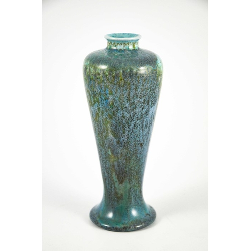 1349 - A Ruskin high fired experimental crystalline type Meiping vase, 1905, inverse baluster form, marbled... 