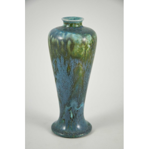 1349 - A Ruskin high fired experimental crystalline type Meiping vase, 1905, inverse baluster form, marbled... 